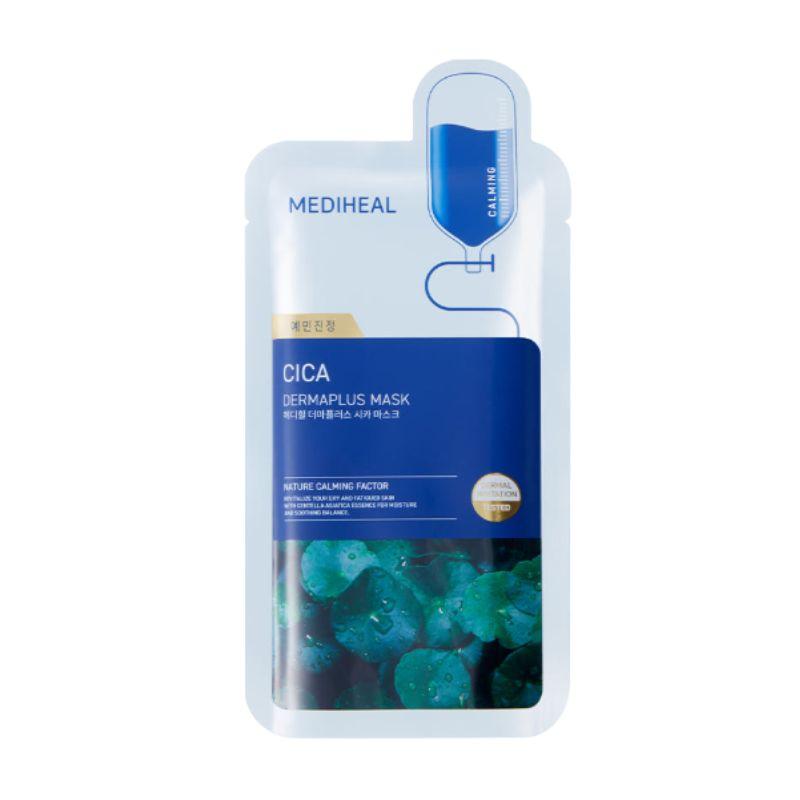 Mediheal Derma Plus Cica Mask Soothing Skin Barrier Repair Sheet Mask 22ml x 10 Sheets