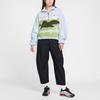 Nike Женская флисовая куртка Nike NSW CNY Год Лошади с молнией до середины, цвет: Светло-синий (Light Armory Blue), артикул: IQ3822-407