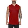 Muscleguys Men's V-neck Gym Clothing High Quality Running Training Vest Fitness Bodybuilding Cotton Top Breathable and Comfort