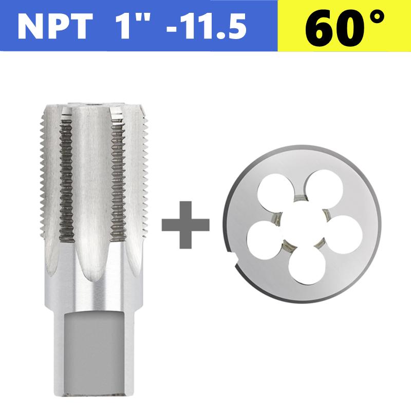 Набор из 2 шт. метчиков и плашек для трубной резьбы G NPT 55°/60° 1/8 1/4 3/8 1/2 3/4 1 дюйм 2 дюйма, используется для инструментов для нарезания трубной резьбы