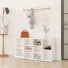 VidaXL Shoe Bench, Home Organizer, Storage Furniture Living Room Hallway House Entrance Interior, White Wood 803290