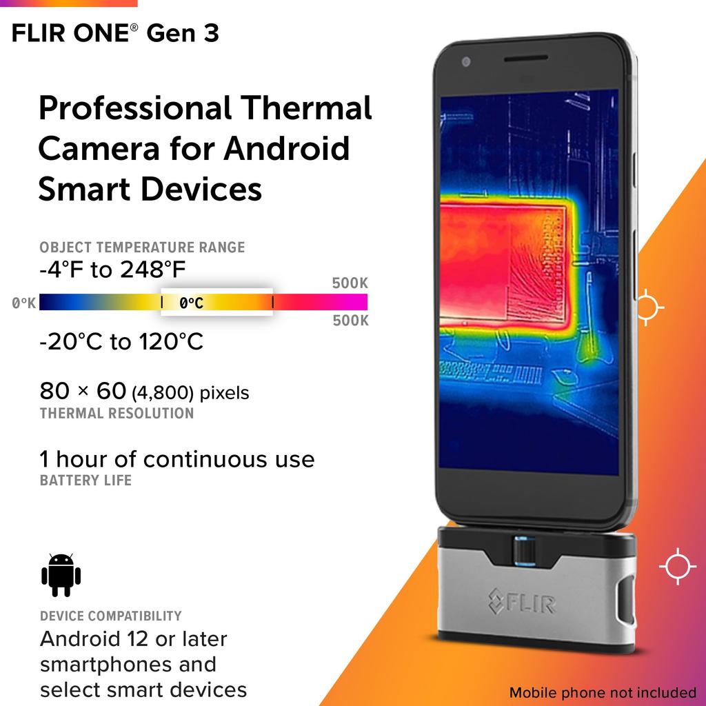 Тепловизионная камера FLIR ONE Gen 3 для смартфонов Android - (USB-C)