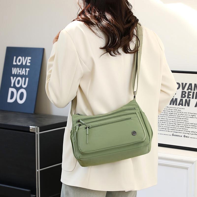 Женская нейлоновая сумка, легкая сумка через плечо, большая вместимость, сумка через плечо