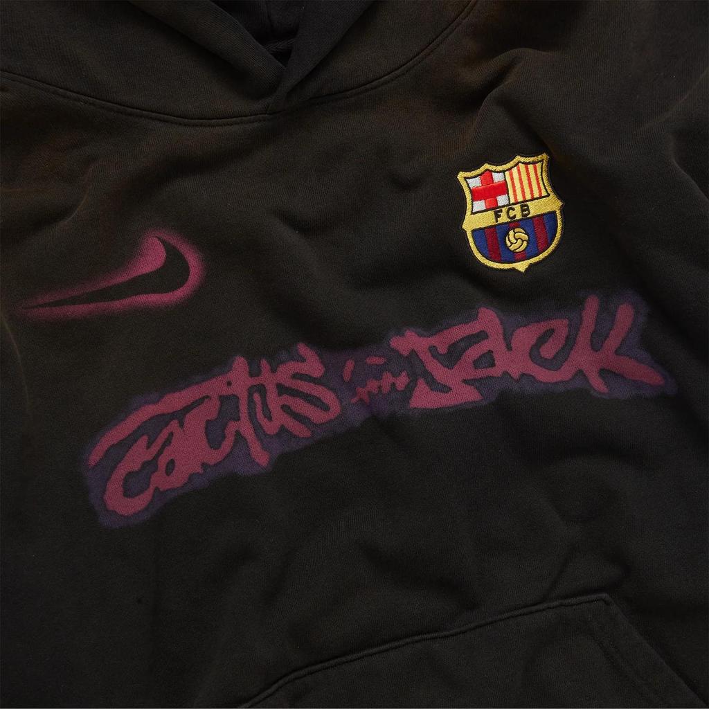 Nike Худи FC Barcelona x Cactus Jack с логотипом-спреем синее унисекс топы FQCJ-HS01