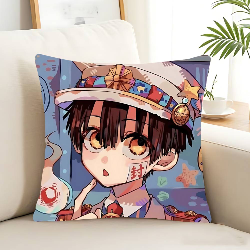 Чехол для подушки Туалетный мальчик Ханако-кун Съемный Моющийся Чехол для подушки – Всесезонный Мягкий Лен