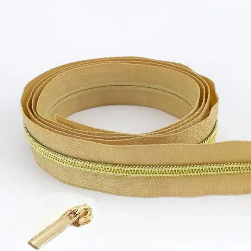 1/2/3/4/5 метров 5# нейлоновые молниевые ленты со слайдерами спиральные молнии сумка кошелек карман пуллеры для молний головка набор для ремонта швейные аксессуары