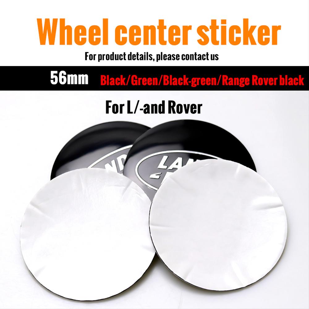 4pcs 56mm Car Wheel Center Hubcap Sticker Auto Tire Hub Cap Decor Decal For Land Rover SVR Range Rover L322 L405 Sport Discovery XS3