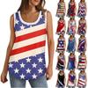 Womens Tank Top U Neck Basic Casual Flowy Summer Sleeveless Deep Side Cut Print Tops For Women