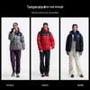 Camel Unisex Thickened Hooded Puffer Down Jacket