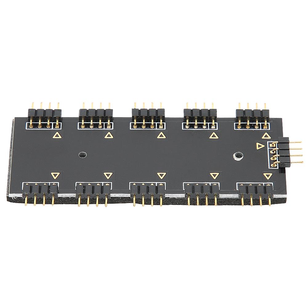 Контроллер концентратора RGB 1‑10 Контроллер концентратора RGB Корпус ПК Вентиляторный концентратор Охлаждение ЦП HUB1‑10 12 В ARUA концентратор