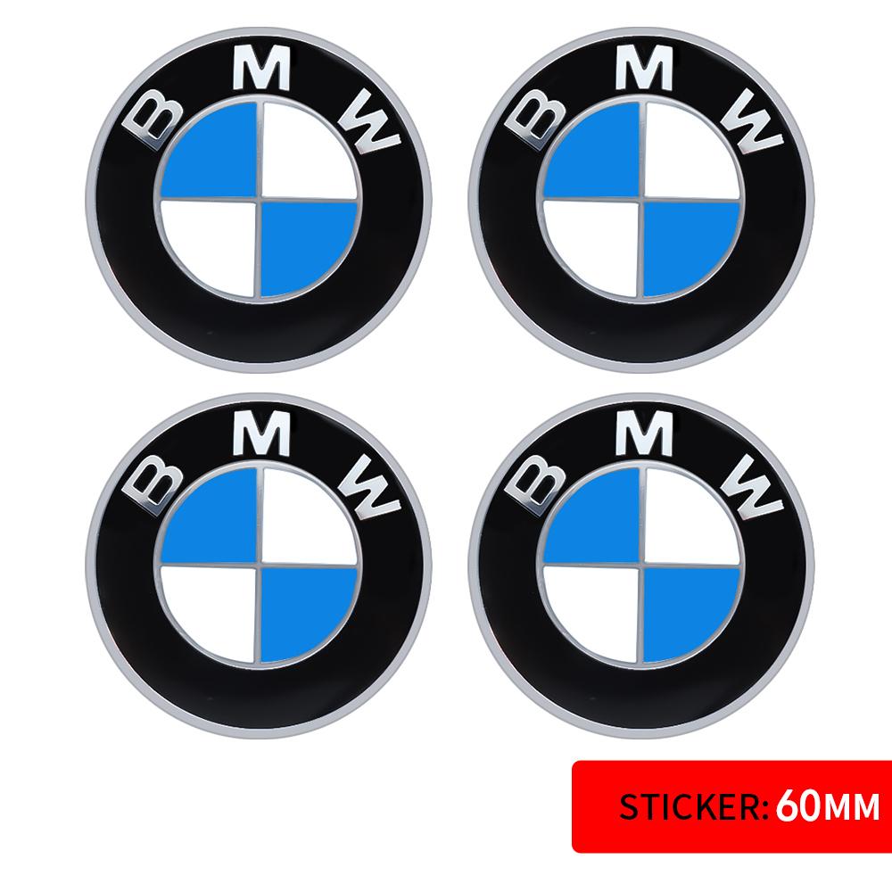 56/60/65mm Car Badge Wheel Center Cover Decal Hub Cap Decor Sticker Auto Modification Accessories For BMW M E36 E46 E60 E90 E39