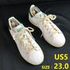 Кроссовки STAN SMITH 80s Переиздание Кожаные Белые x Зеленые US5 (23,0 см) Японская упаковка(ИСПОЛЬЗОВАЛ)