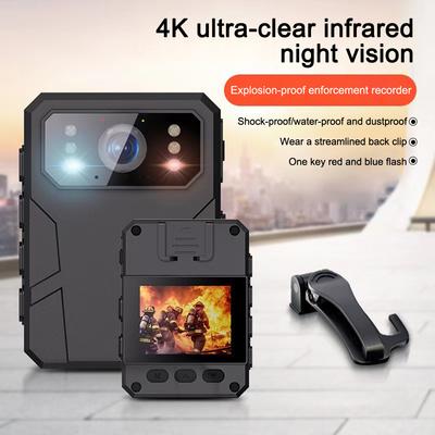 2025 Новая мини-камера 4K HD, носимая на теле камера с 2-дюймовым IPS-экраном, носимая портативная нательная камера, полицейский видеорегистратор