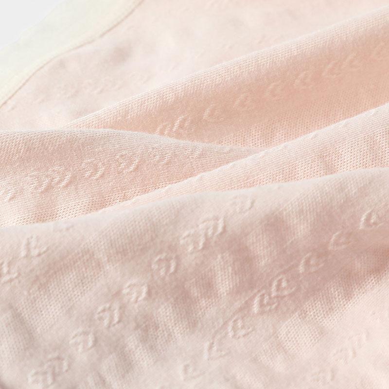 Fentengkan 4-Pack Sweet Jacquard Pure Cotton Mid Waist Triangle Women's Underwear