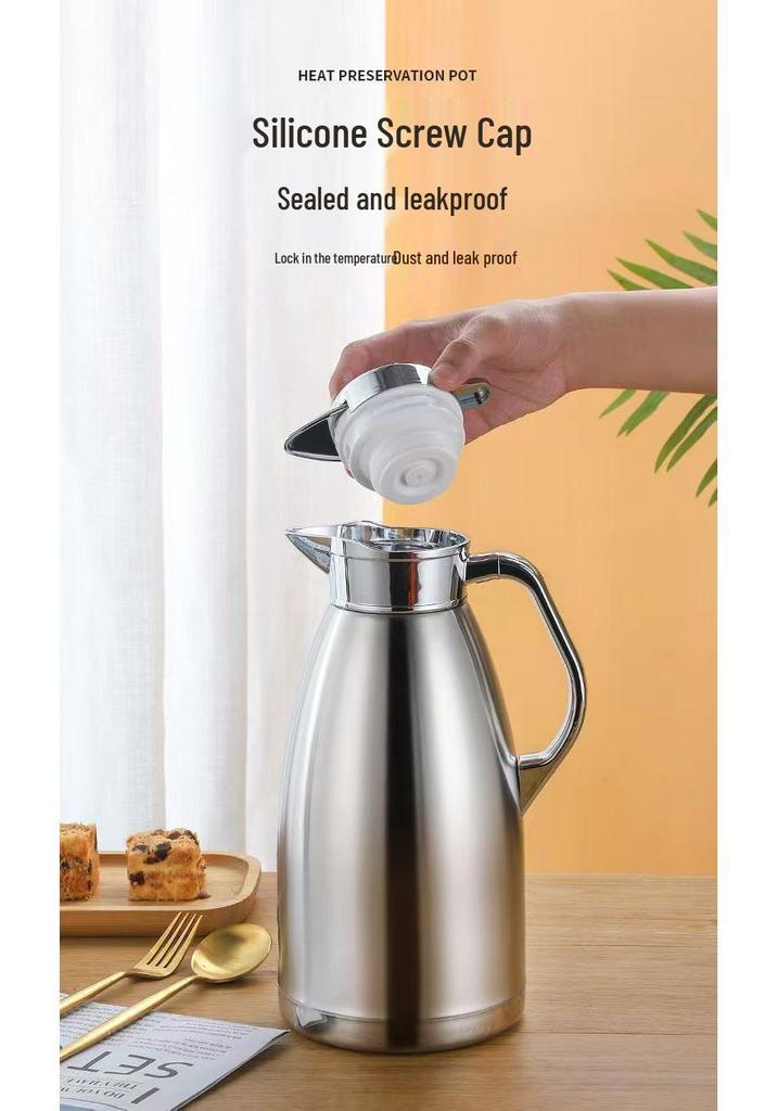 Stainless Steel Large Capacity Hot Water Kettle for Home, Restaurant, or Hotel Use