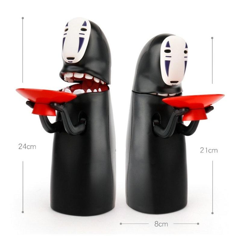 Electronic Faceless Man Money Box Ghost Figure Coin Cartoon No-face Piggy Bank Funny Faceless Man Ghost Figure Saving Box