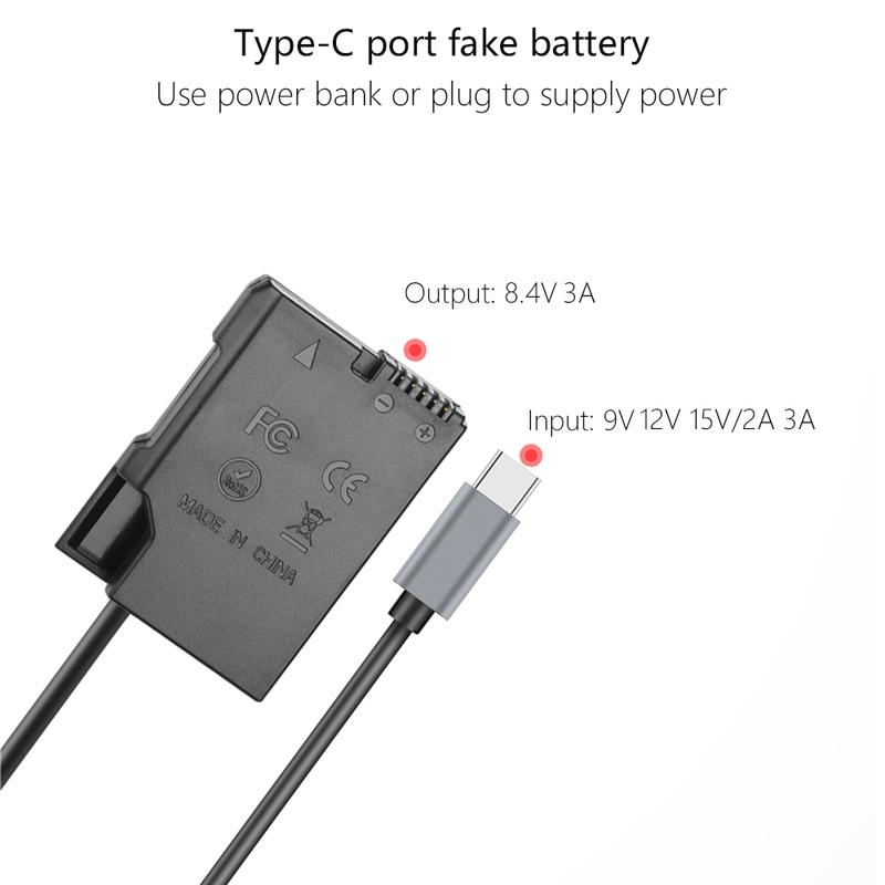 PD USB-C на EP-5A EN-EL14 Заглушка аккумулятора Адаптер питания для Nikon D3100 D3200 D3300 D3400 D3500 D5100 D5200 D5300 D5500 D5600