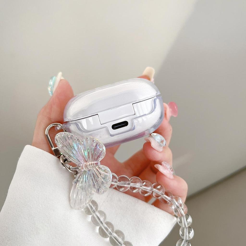 Милый чехол для наушников с бабочкой для Galaxy Buds FE Samsung Galaxy Buds Pro Galaxy Buds 2 Pro Buds Live Galaxy Buds2, защитный чехол для беспроводных наушников