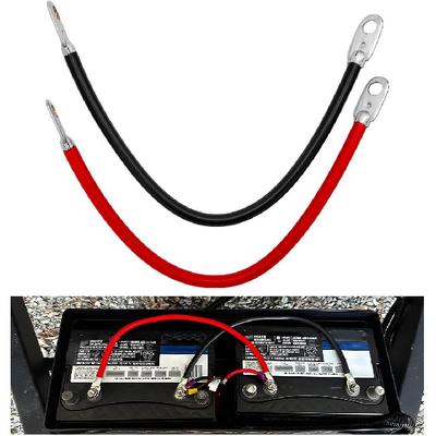 Набор аккумуляторных кабелей для инвертора 4 AWG 18", усиленный лужеными медными клеммами, для автомобилей/грузовиков/солнечной энергии