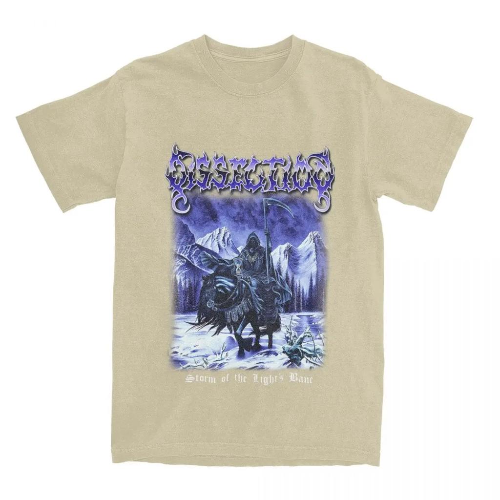 Dissection Блэк-метал Мужская Женская Футболка Шторм Света Принт Топ Футболки Чистый Хлопок Большой Размер 6XL Короткий Рукав