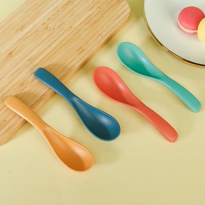 Однотонные десертные ложки, кофейные ложки, детские ложки для риса для детского сада, суповые ложки, ложки для ресторана и кафетерия