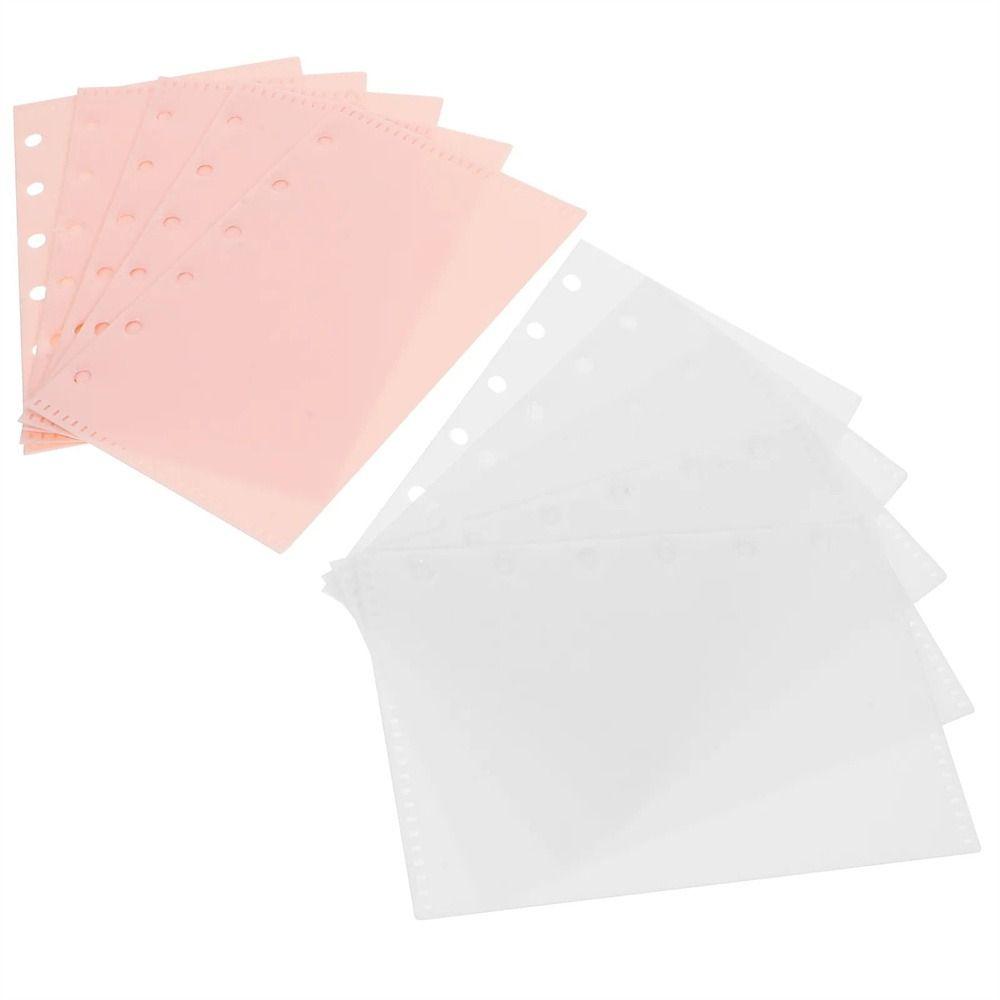 Waterproof Loose Leaf Bags Transparen Binder Folders Notebook Divider Page Stationery