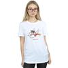 Disney Womens/Ladies Mickey Mouse Love Cherub Cotton Boyfriend T-Shirt