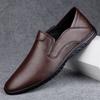 Fashion Male Comfortable Outdoor Flats High Quality Mens Loafers Genuine Leather Men Casual Office Shoes Handmade Mens Slip On Footwear