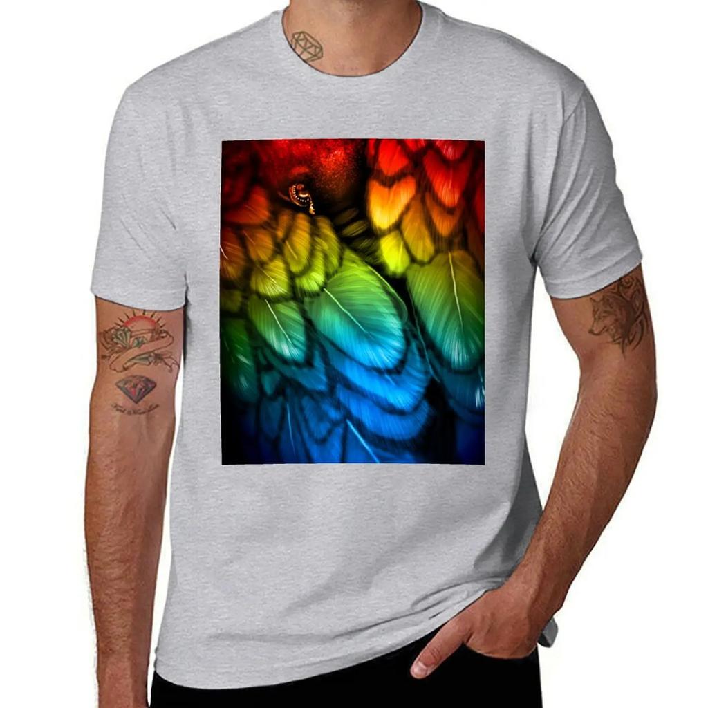 Blackbird - Rainbow Edition T-Shirt plus size tops anime tshirt oversized graphic tee tshirts for men