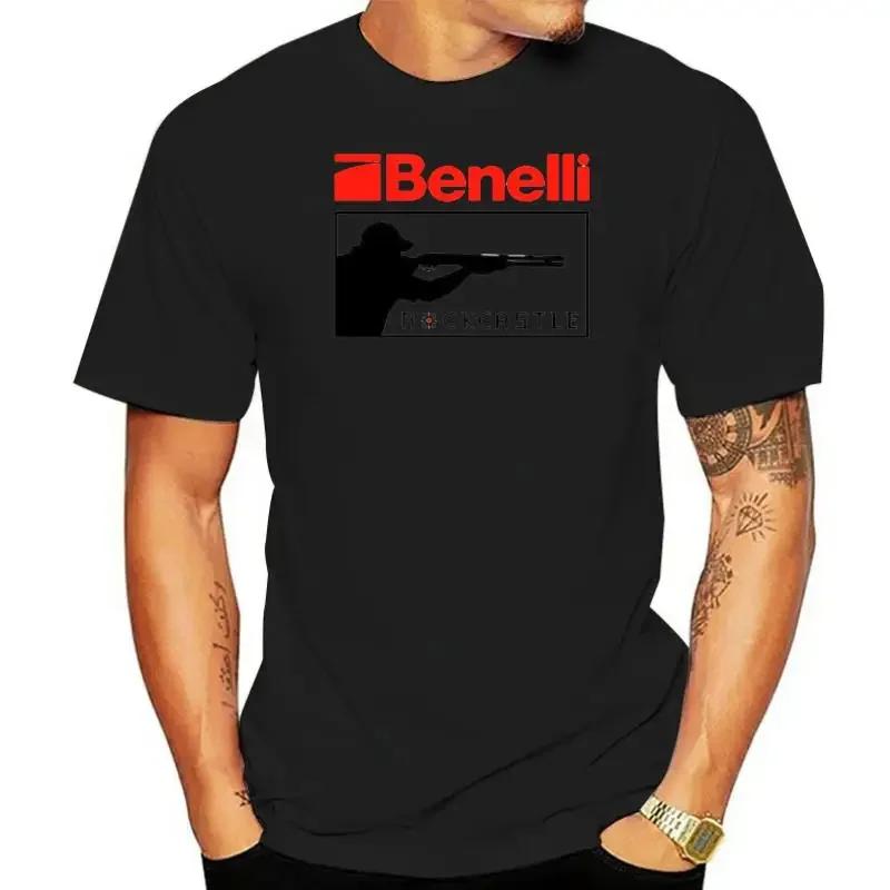 Black And White B Festive Tee Shirt Benelli Gun Firearms Logo T-Shirt clothing harajuku graphic t shirts oversized new