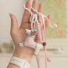 Polyester Braided Rope Bag Pendant Fabric Animal Couple Keyring  Girls Couple Girlfriends