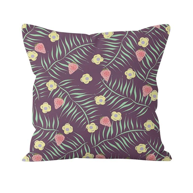 Цветочный узор Декоративная наволочка Офис Гостиная Автомобиль Украшения Дома Наволочка