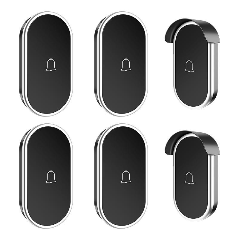 Two-in-Four Wireless AC Digital Doorbell - Waterproof Music Chime with Long-Range