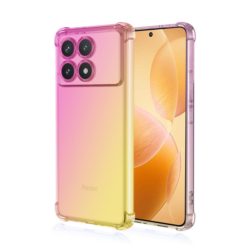 Прозрачный милый градиентный чехол для телефона, тонкий, устойчивый к царапинам, гибкий чехол из ТПУ, противоударный защитный чехол для Xiaomi Poco C31 F2 Pro F3 GT F4 F6 M5s X3 NFC