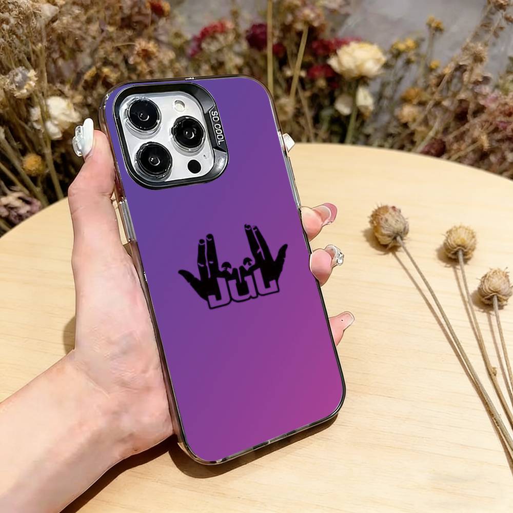 Чехол для телефона рэпера J-JuL для iPhone 17,16,15,14,13,12,11 Plus,Pro Max,XS, Цветной Серебристый Чехол для телефона Funda Cover