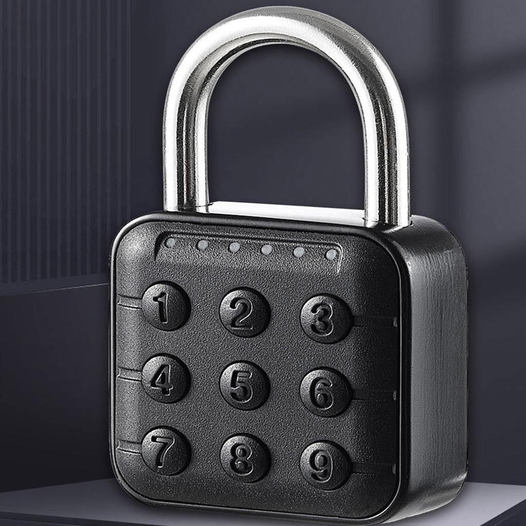 6 Digit Waterproof Code Padlock Combination Lock Keyless Unlock AntiTheft Padlock for School Locker Gym Locker