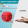 6 Inches Large Foam Dices Soft Six Sided Dices Kids Counting Toy Learning Aids For Class Board Game Classroom Math Teaching