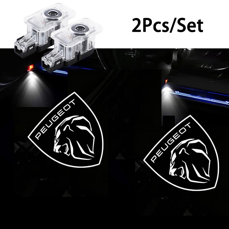 Peugeot Door Projection Welcome Ambient Light For New Peugeot 208 3008 206 308 307 207 407 508 2008 5008 301 406 408 607 4008