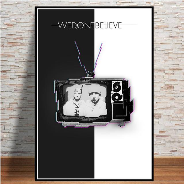 Музыкальная группа Twenty One Pilots, холст, живопись, художественные постеры и принты, настенные панно для украшения гостиной, домашний декор, плакат