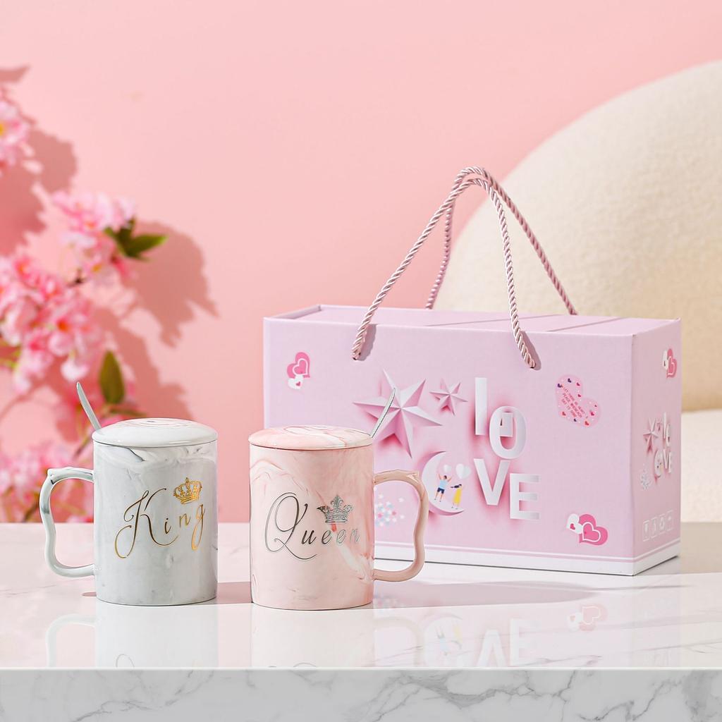 Creative Valentine's Day Mug Love Couple Water Cup Souvenir Ceramic Cup Set Gift Wedding Gifts Vs Cup