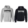 К Толстовка Мужская С Капюшоном Хип-хоп Скейтборд Trasher Женская Монохромная Толстовки 2 Куртки