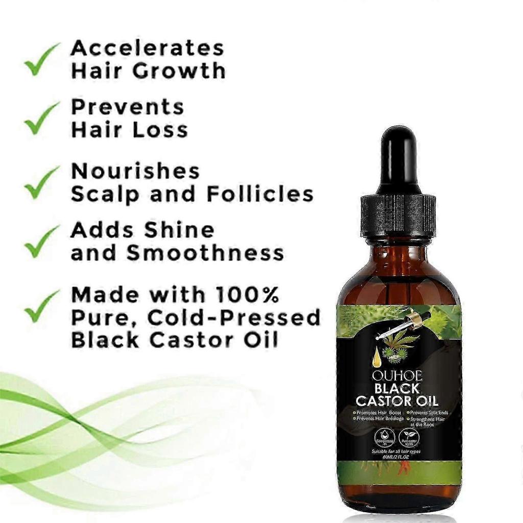 Ouhoe Castor Oil Hair Repair Hair Care Hair Moisturizing Soft And Shiny Hair Care Essential Oil