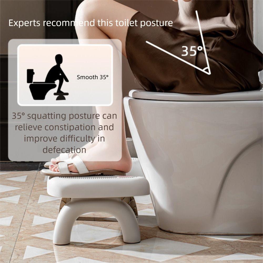 Foldable Folding Toilet Footstool Ergonomic Toilet Seat Under Desk Footrest Kids Potty Chair