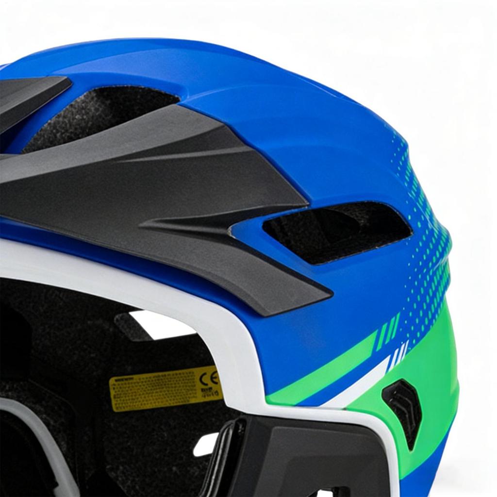 Велосипедный шлем Full Face Защита головы для велоспорта Амортизация ударов Велосипедный шлем для велосипеда Мотокросса Мотоцикла Скутера