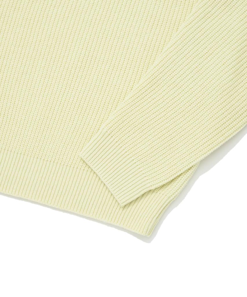 COVERNAT Middle C Logo Crewneck Knit Light Yellow