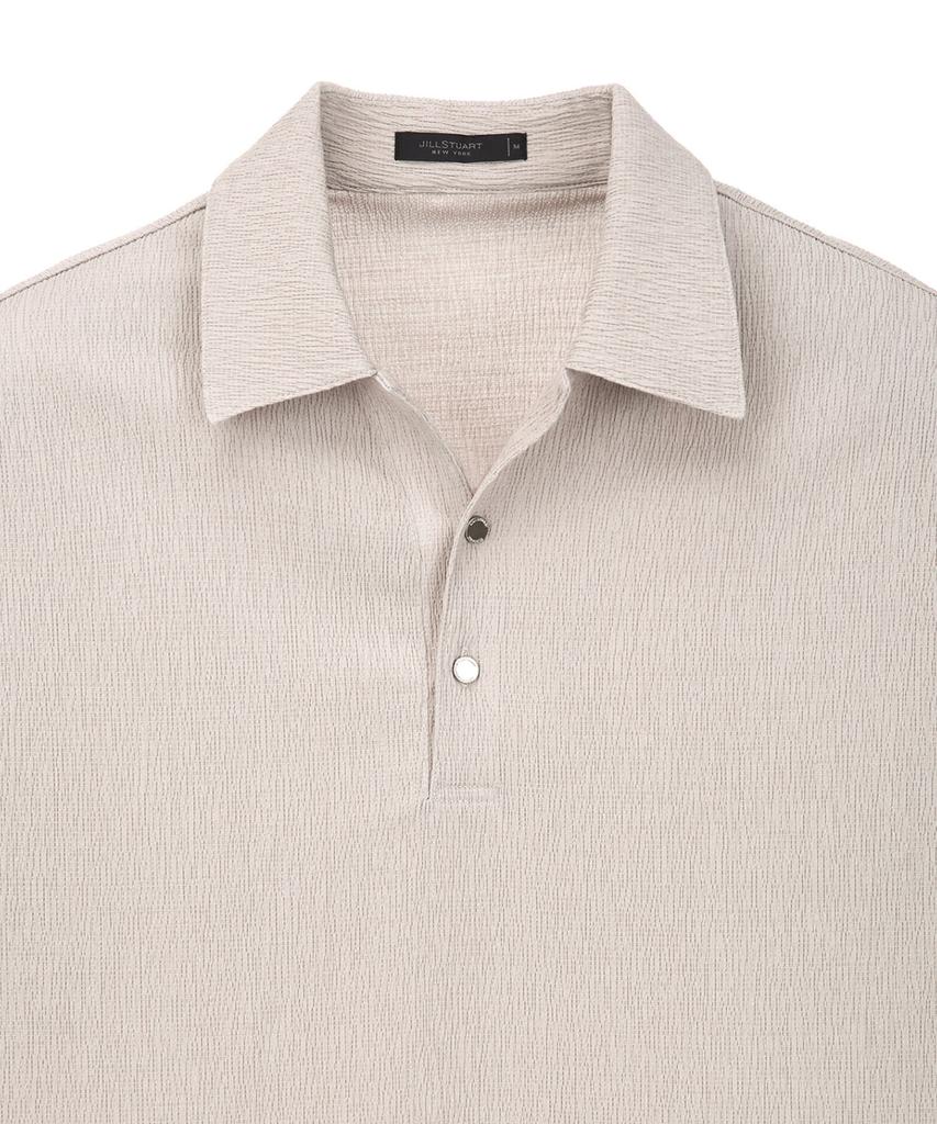 Jilseutyueoteunyuyogmaen Pleated Short Sleeve T-Shirt - Beige (Jnts6B502I2)