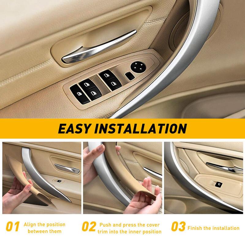 1 пара накладок на внутренние дверные ручки для BMW 3 серии F30/F31/F34, для 4 серии F32/F33/F36/F82/F83