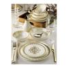 24 Piece Flower Waltz For 6 People New Bone Porcelain Dinner Set - Soup Serving Dinner Plate Set