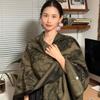 Simple and High-end Shawl Grassland Yunnan Shawl Cape with Cape Imitation Cashmere Scarf