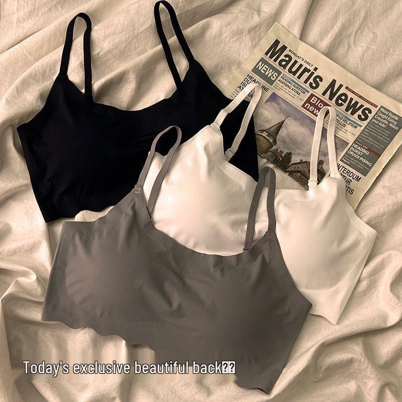 Бесшовный спортивный топ-майка из ледяного шелка со встроенным бралеттом